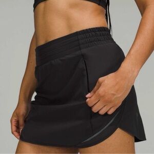 Lululemon Hotty Hot Black Skirt